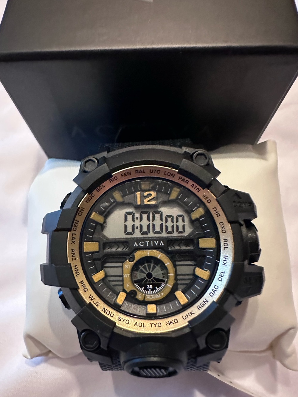 Activa X Invicta NWT Men's 52mm Endurance Digital Multi Function Sport Watch Box